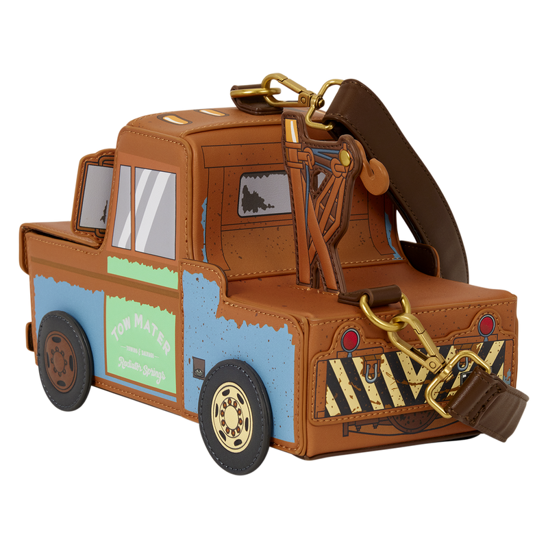 Cargue la imagen en el visor de la galería, Disney Pixar Cars 20th Anniversary - Tow Mater Figural Crossbody Bag
