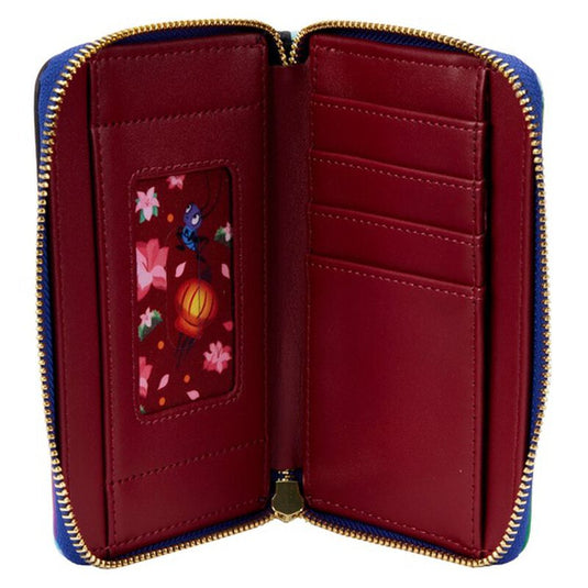 Loungefly Disney - Mulan Castle Light Up Zip Around Wallet, Loungefly