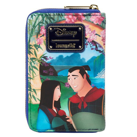 Loungefly Disney - Mulan Castle Light Up Zip Around Wallet, Loungefly