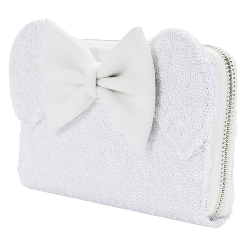 Cargue la imagen en el visor de la galería, Disney - Minnie Mouse Sequin Wedding Zip Around Wallet
