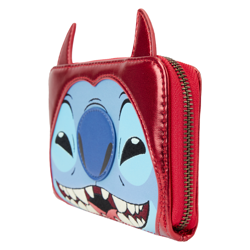 Load image into Gallery viewer, Loungefly Disney: Lilo &amp; Stitch - Devil Cosplay Zip Around Wallet
