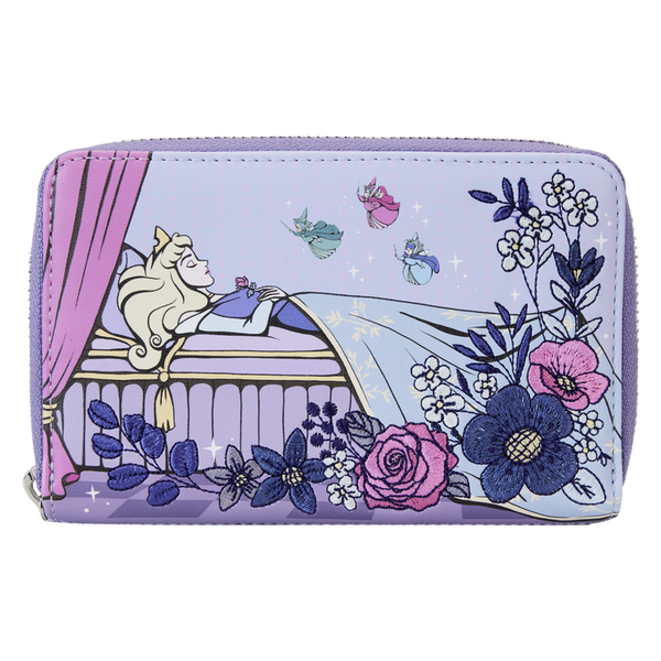 Disney: Sleeping Beauty - 65th Anniversary Floral Scene Zip Around Wallet