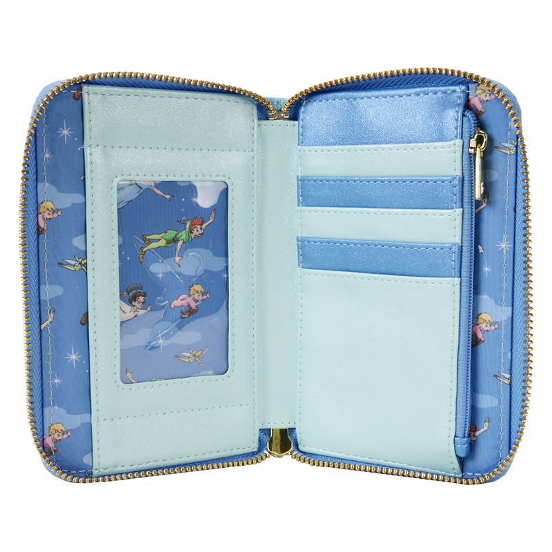 Load image into Gallery viewer, Loungefly Disney: Peter Pan - You Can Fly Glow Zip Around Wallet
