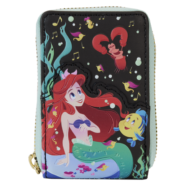 Disney: The Little Mermaid - 35th Anniversary Life is the Bubbles Accordion Zip Around Wallet