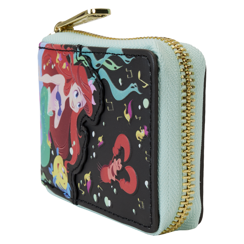 Disney: The Little Mermaid - 35th Anniversary Life is the Bubbles Accordion Zip Around Wallet