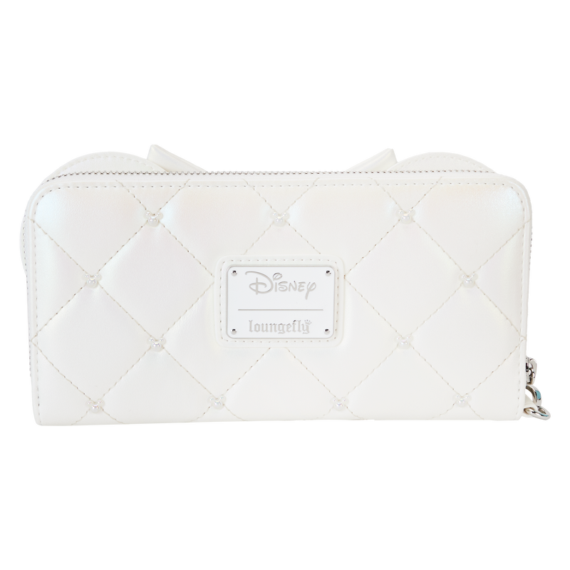 Load image into Gallery viewer, Loungefly Disney - Minnie Mouse Iridescent Wedding Zip Around Wristlet Wallet
