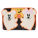 Disney Mickey & Minnie - Floral Ghost Glow Zip Around Wallet