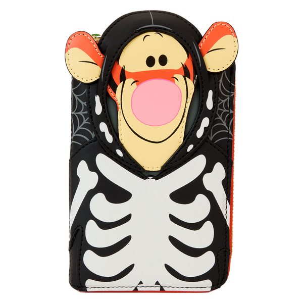 Disney Winnie the Pooh - Skeleton Tigger Cosplay Glow Zip Around Wallet