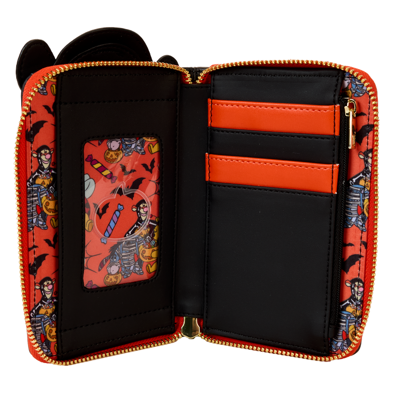 Load image into Gallery viewer, Loungefly Disney Winnie the Pooh - Skeleton Tigger Cosplay Glow Zip Around Wallet
