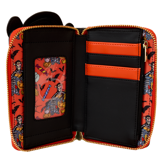 Loungefly Disney Winnie the Pooh - Skeleton Tigger Cosplay Glow Zip Around Wallet