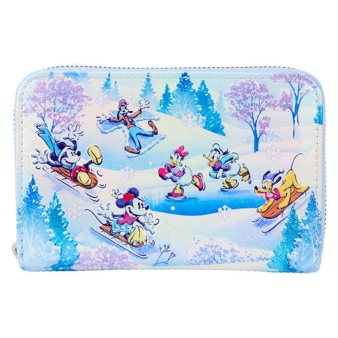 Loungefly Disney - Mickey Mouse and Friends Winter Wonderland Zip Around Wallet