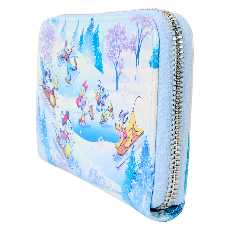 Load image into Gallery viewer, Loungefly Disney - Mickey Mouse and Friends Winter Wonderland Zip Around Wallet
