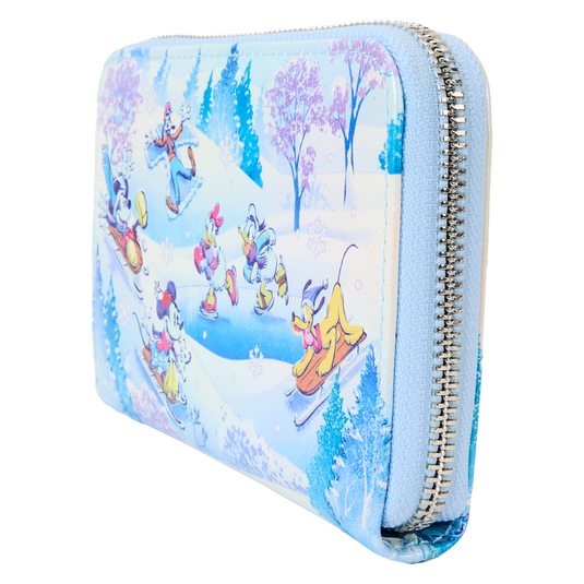 Loungefly Disney - Mickey Mouse and Friends Winter Wonderland Zip Around Wallet