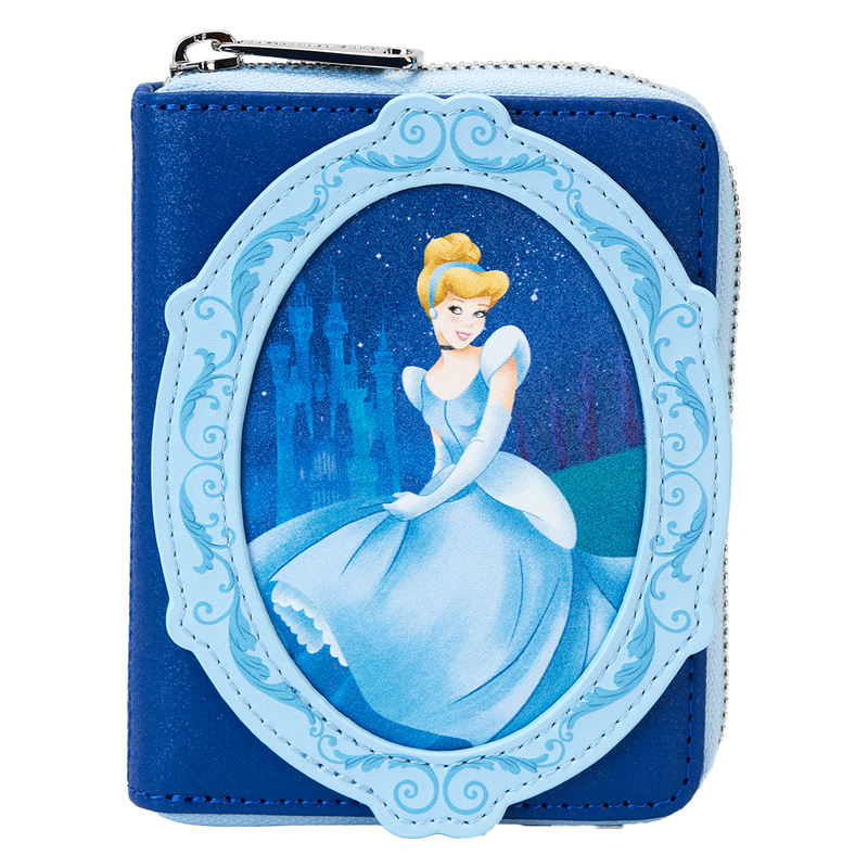 Cargue la imagen en el visor de la galería, Loungefly Disney - Cinderella 75Th Anniversary Zip Around Wallet
