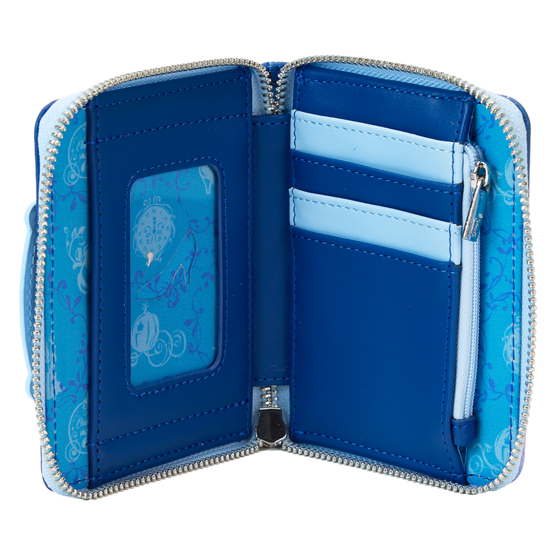 Cargue la imagen en el visor de la galería, Loungefly Disney - Cinderella 75Th Anniversary Zip Around Wallet
