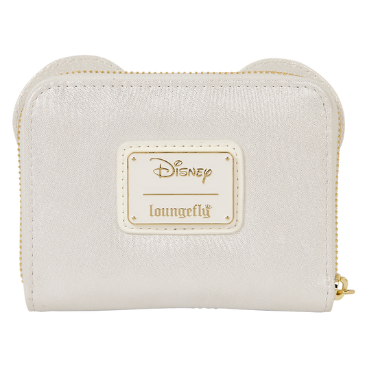 Loungefly Disney - Minnie Mouse Iridescent Lace Wedding Zip Around Wallet