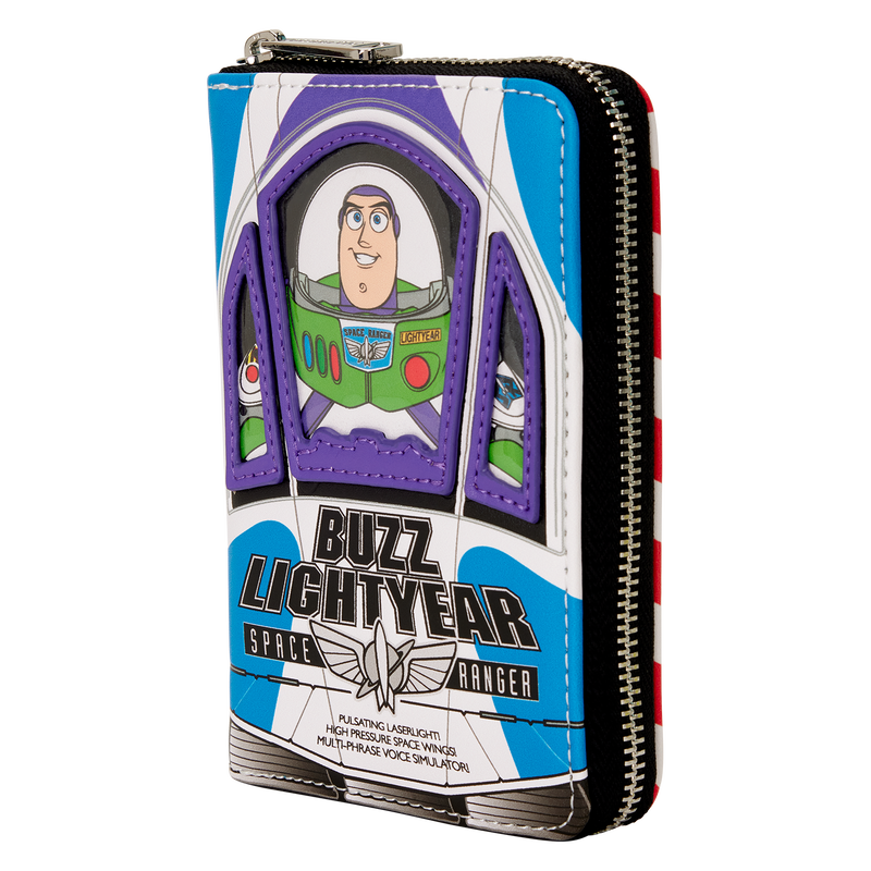 Load image into Gallery viewer, Loungefly Disney Pixar - Toy Story 30th Anniversary Buzz Lightyear Glow Zip Around Wallet
