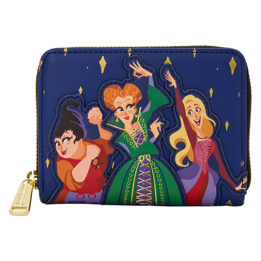Loungefly Hocus Pocus - Sanderson Sisters Night Sky Zip Around Wallet
