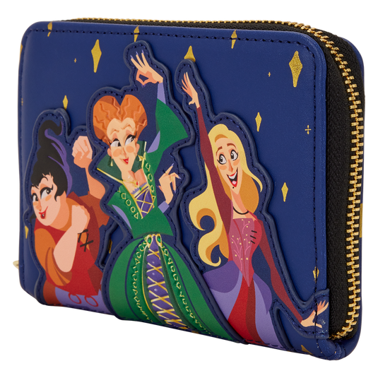 Loungefly Hocus Pocus - Sanderson Sisters Night Sky Zip Around Wallet