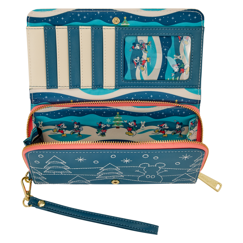 Load image into Gallery viewer, Loungefly Disney Mickey &amp; Minnie - Holiday Wallet
