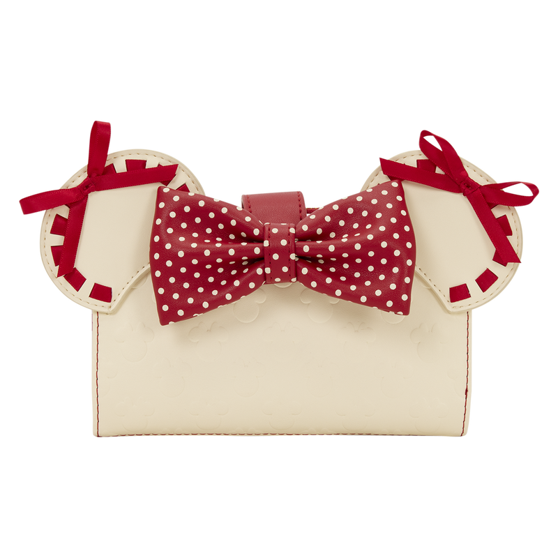 Cargue la imagen en el visor de la galería, Loungefly Disney: Minnie Mouse Rock the Dots Coquette Flap Wallet
