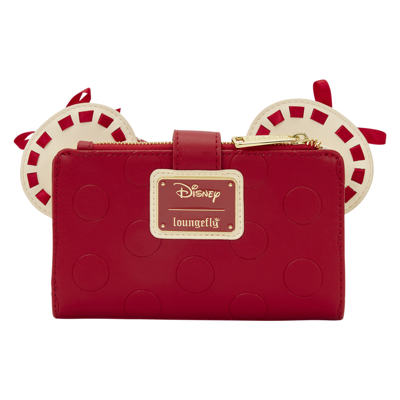 Cargue la imagen en el visor de la galería, Loungefly Disney: Minnie Mouse Rock the Dots Coquette Flap Wallet
