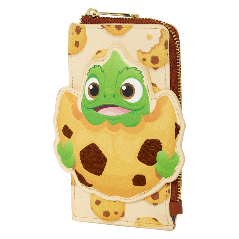 Cargue la imagen en el visor de la galería, Loungefly Disney Tangled Pascal With Cookie Zip Around Card Holder Wallet
