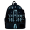 The Addams Family - Wednesday Nevermore Academy Castle Glow Mini Backpack