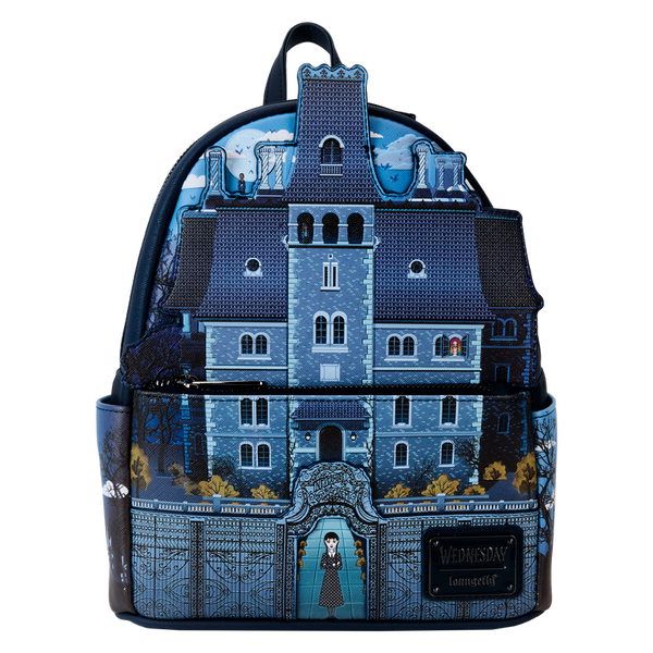 The Addams Family - Wednesday Nevermore Academy Castle Glow Mini Backpack