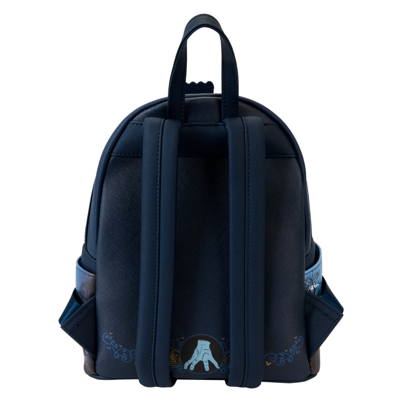 Load image into Gallery viewer, Loungefly The Addams Family - Wednesday Nevermore Academy Castle Glow Mini Backpack
