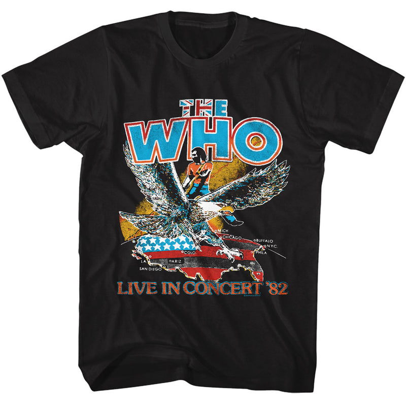 Cargue la imagen en el visor de la galería, The Who - Live In Concert '82 Adult T-Shirt

