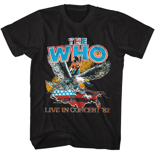 The Who - Live In Concert '82 Adult T-Shirt