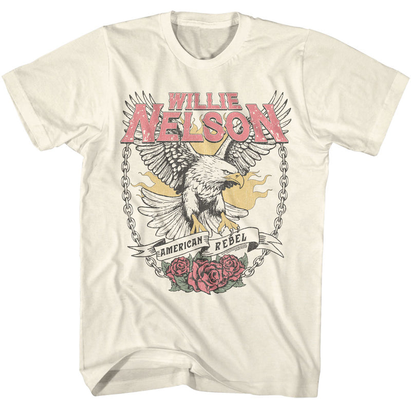Load image into Gallery viewer, Willie Nelson - Eagle American Rebel Natural T-shirt
