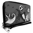 Disney The Nightmare Before Christmas Jack, Sally & Zero Cementery Scene Women's Wallet