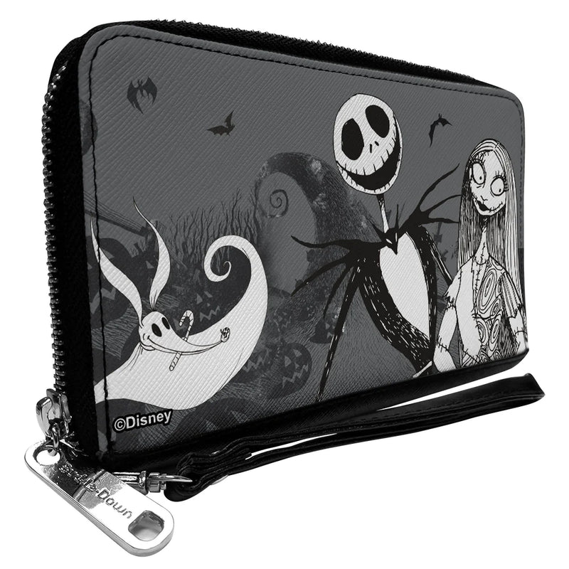 Disney The Nightmare Before Christmas Jack, Sally & Zero Cementery Scene Women's Wallet