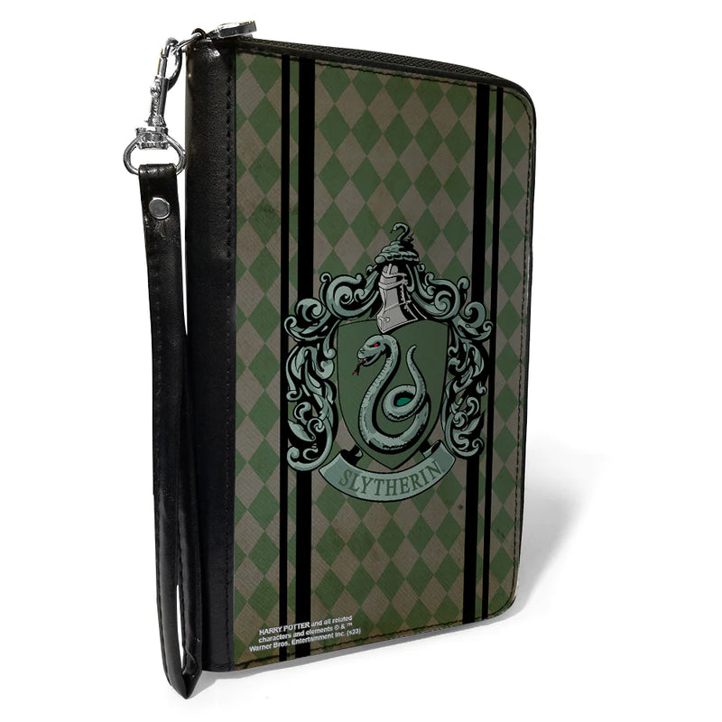 Cargue la imagen en el visor de la galería, Warner Bros Harry Potter Slytherin Crest Stripes/ Diamond Women&#39;s Wallet
