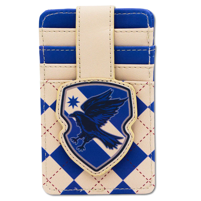 Cargue la imagen en el visor de la galería, Buckle- Down Harry Potter Ravenclaw Crest Gray/Blue Wallet ID Card Holder
