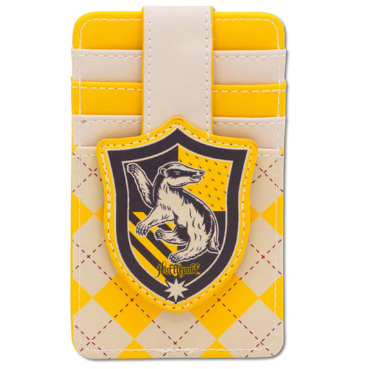 Buckle- Down Harry Potter Hufflepuff Crest Tan/Yellow Wallet ID Card Holder