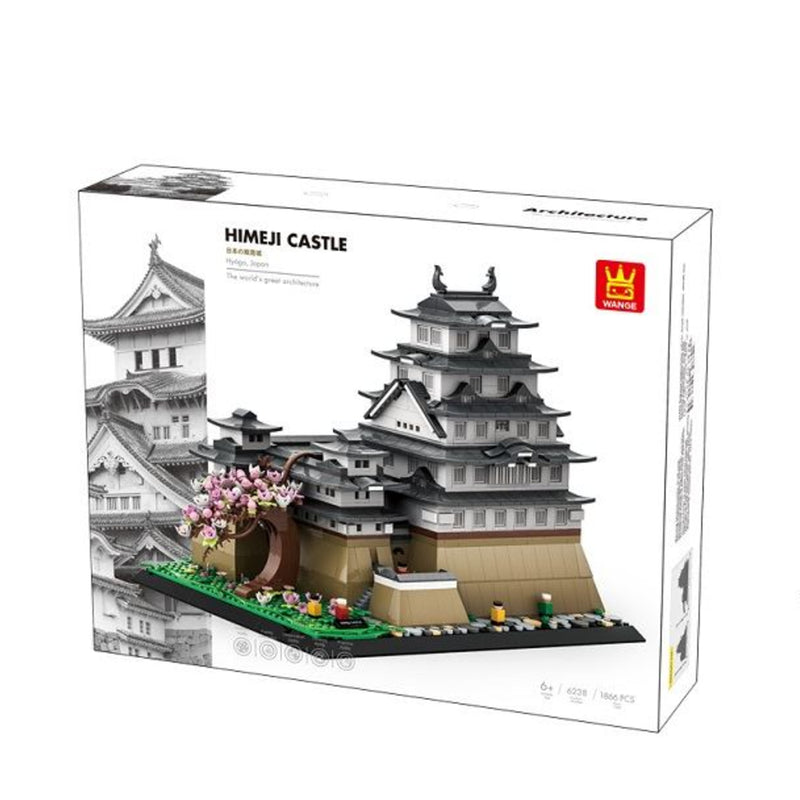 Chargez l'image dans la visionneuse de la galerie, Wange Bricks: MOC Architecture Himeji Castle Japan Building Brick Toy Figure
