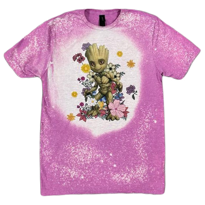 Marvel: Guardian Of the Galaxy Vol.3 Groot con camiseta con efecto tie-dye de flores