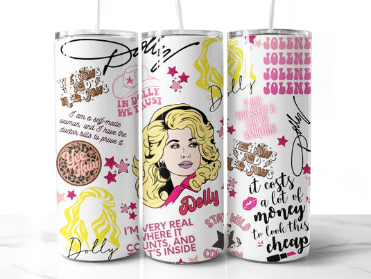 Dolly Parton - Dolly & Quotes Stainless Steel 20oz Tumbler