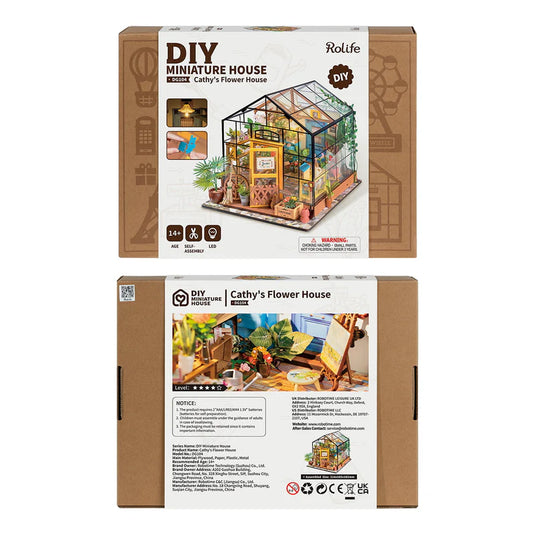 Robotime Rolife - Cathy's Flower House DIY Miniature House Figure