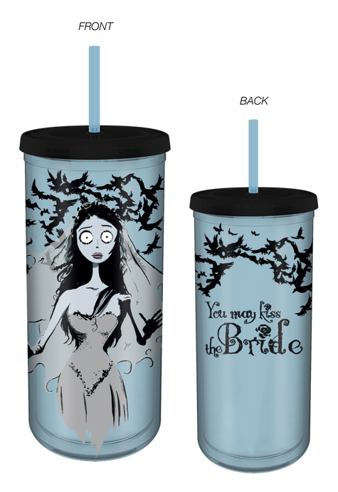Corpse Bride with Crows 20oz Plastic Tall Cold Cup w Lid