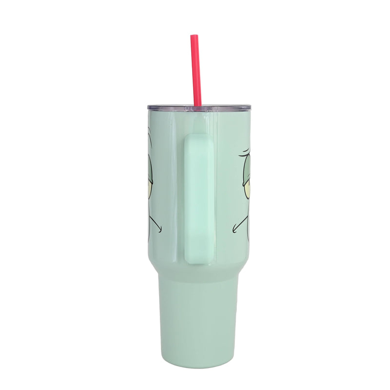 Chargez l&#39;image dans la visionneuse de la galerie, SpongeBob - Squidward Big Face 40oz Stainless Steel Tumbler

