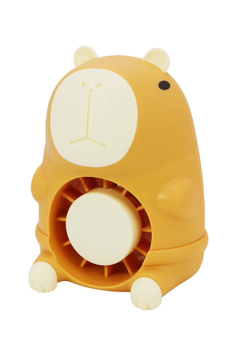 Load image into Gallery viewer, Capybara Rechargeable Mini Nightlight Desk Fan
