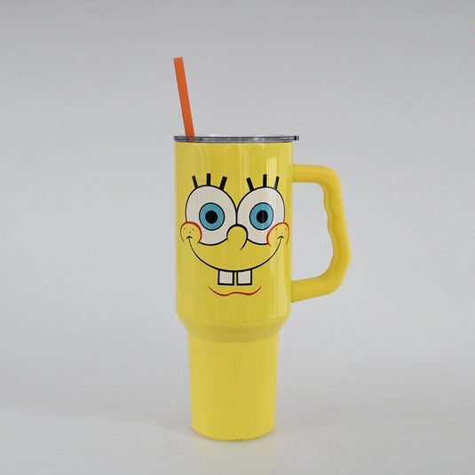 Sponge Bob - Big Face 40oz Stainless Steel Tumbler w Handle