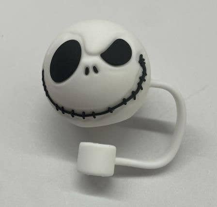 Cargue la imagen en el visor de la galería, The Nightmare Before Christmas - Jack Skellington Expressions Straw Cover Caps – 4pk
