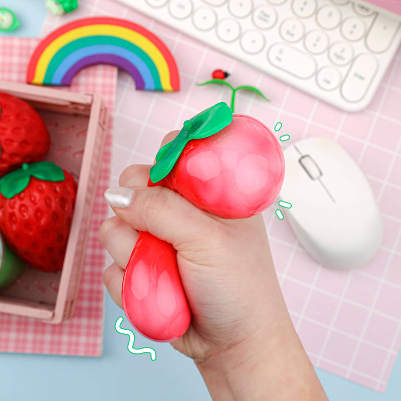 Cargue la imagen en el visor de la galería, Strawberry Shaped Sensory Toy
