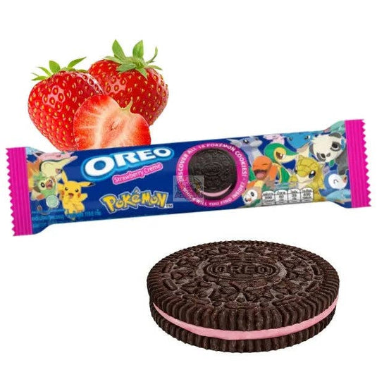 Oreo Pokemon Strawberry Cream Cookies