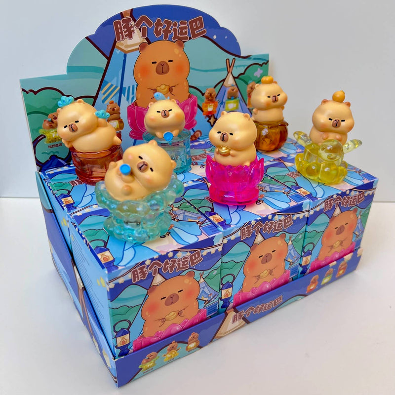Chargez l&#39;image dans la visionneuse de la galerie, Capybara Light Up Jewel 1pc Figure Blind Box
